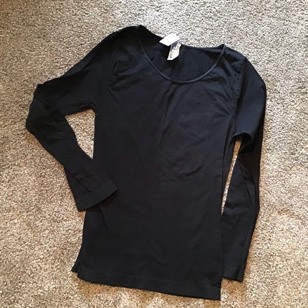 Black Bodycon Layering Top